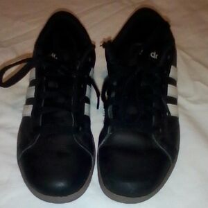 Adidas Kids Black and White Sneakers